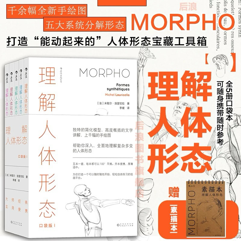 [หนังสือสอนวาดรูป] (5 เล่ม) MORPHO โครงสร้างกระดูก+ฟอร์มโดยรวม+ข้อต่อและกล้ามเนื้อ+มือและเท้า+ไขมันและรอยพับของผิว