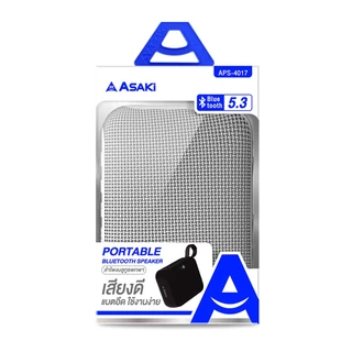Asaki Bluetooth Speaker ลำโพงบลูทูธ เบสหนัก เชื่อมต่อง่าย พกพาสะดวก รุ่น APS-4017 ประกัน 1 ปี