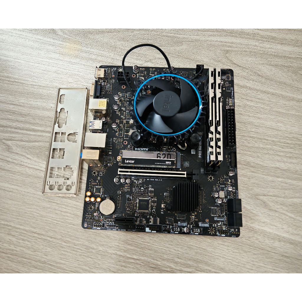 เซ็ตมัดรวม บอร์ด H610M + i5 12400F + DDR5 32GB(16*2)/5200 + SSD M.2 256GB **สินค้ามือ2 สภาพดี