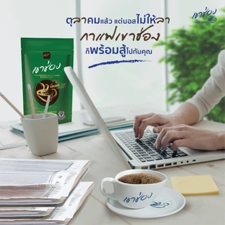 Khao Shong เขาช่อง กาแฟสำเร็จรูปชนิดเกล็ด สูตรเอสเปรสโซ่ โรสต์ แบบถุง ขนาด 2กรัม x 50ซอง (แพ็ค 3 ถุง)