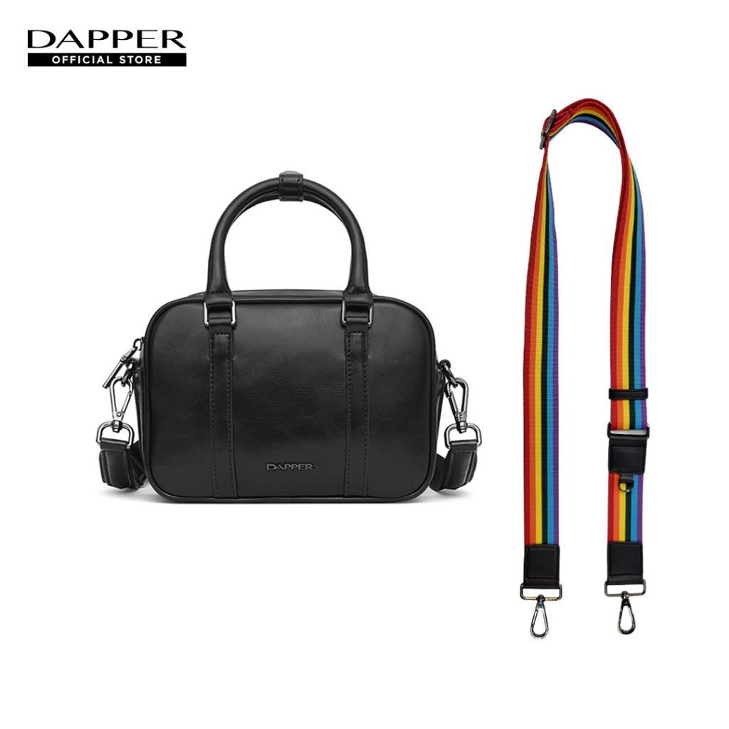 DAPPER กระเป๋าสะพายข้าง Mini Duffle Bag สีดำ (BM5/BK/1290PN)