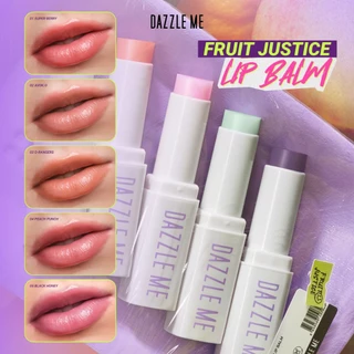 DAZZLE ME Fruit Justice Lip Balm แดซเซิล มี ฟรุ๊ต จัสทิส ลิป บาล์ม 3.5 g. (มี 4 สี) ลิปบาล์ม บํารุงริมฝีปาก