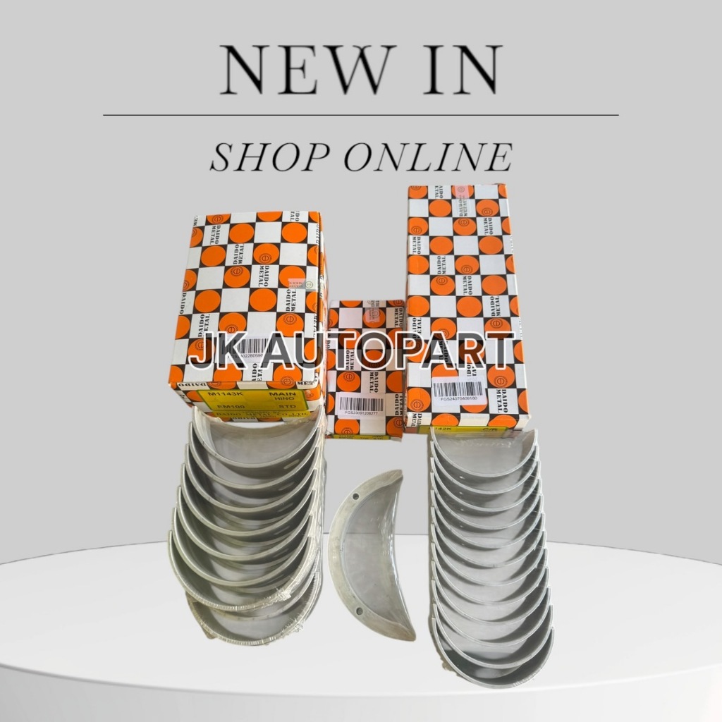 ชาพอก ชาพก้าน ชาพกันรุน HINO EP100 M1143K R142K T138K มีขนาด STD 0.25 0.50 0.75 1.00/BRNIK/TERP/DEGH