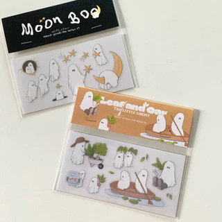 Tiny Sticker Ghost goods the series สติกเกอร์ไดคัท ขอบใส - khunyunn