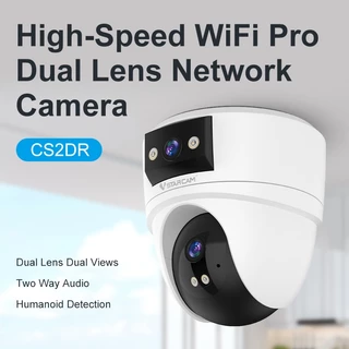 Vstarcam CS2DR WIFI/CG2DR SIM 4G (เลนส์คู่) ใหม่2025 กล้องวงจรปิดไร้สาย ความละเอียด 5MP(1296P) indoor มีAI+