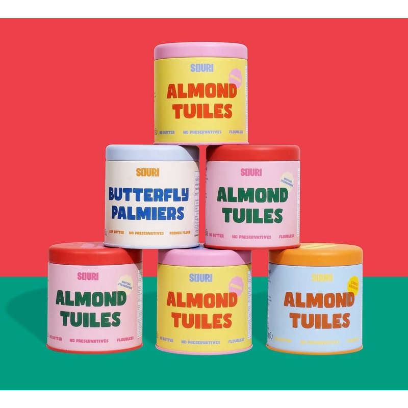 ✅รับหิ้วตรงจากร้าน✅🍪คุกกี้Souri Almond Tuilies🌈💖หิ้วตรงจากร้าน💓 อร่อยจริง หอมเนยแท้แบบฝรั่งเศสแท้ๆ