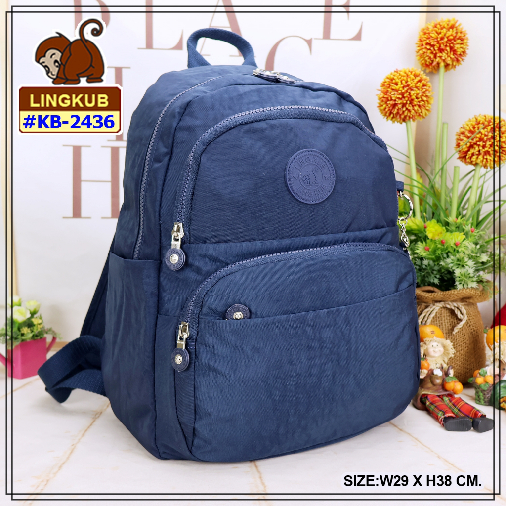 กระเป๋าเป้ #เป้ #กระเป๋าเป้สะพายหลัง รุ่น KB-2436 #มีเก็บปลายทาง ยี่ห้อ LINGKUB