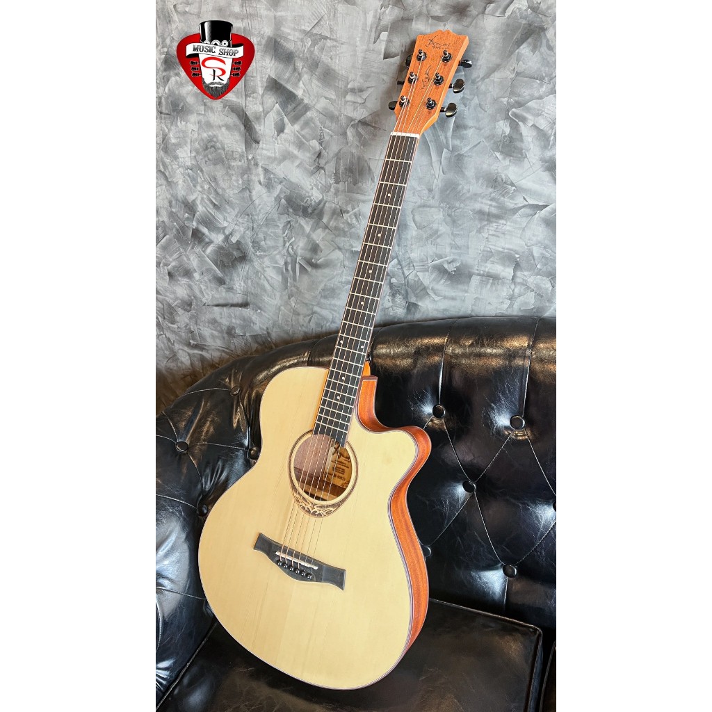 Amari by Enya AM-408 #กีตาร์โปร่งที่เหมาะกับผู้เริ่มต้นในราคาเบาๆ รุ่นนี้บอดี้[บาง ขนาด 40 นิ้ว