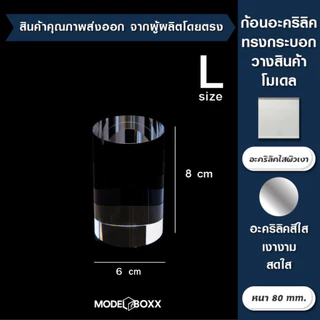 แท่งตัน ทรงกลม 5 cm. อะคริลิค แท่นวางสินค้า ฐานโชว์เครื่องประดับ ฐานโชว์ อะคริลิคใส ฐานวางจิวเวลรี่