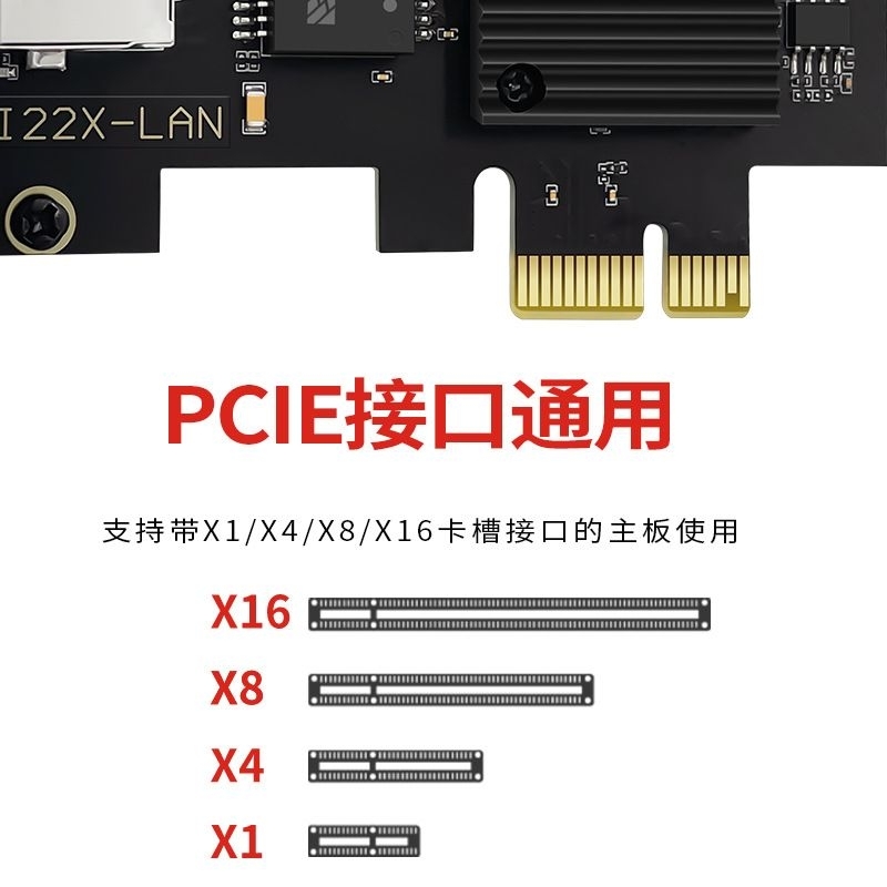 การ์ด แลน LAN 2.5Gbps RJ45 INTEL I226-V PCIE X1 GIGABIT 2500Mbps 10/100/1000 ETHERNET NETWORK ADAPTER CARD ESXi 7.0 8.0 - รูปที่ 2