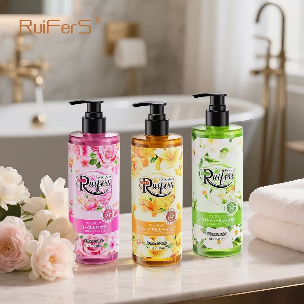 RuiFerS เจลอาบน้ำกลิ่นกุหลาบ กลิ่นหอมติดทน น้ำหอมสำหรับผู้ชายและผู้หญิง เจลอาบน้ำให้ความชุ่มชื้น สดชื่น - รูปที่ 2