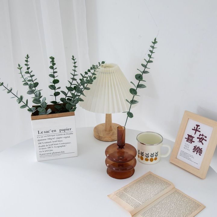 ดอกไม้ประดิษฐ์ ชุดใบ+ก้านยูคาลิปตัสปลอม 🌿 สวยเหมือนจริง ของตกแต่งห้อง & พร็อพถ่ายรูป