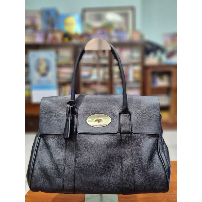 Mulberry  Bayswater Black Grain vintage