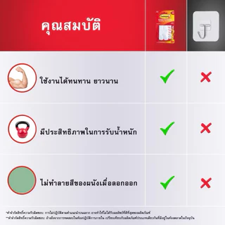3Mตะขอแขวน Command™ ขนาดเล็ก 3ชิ้น/แพ็ค