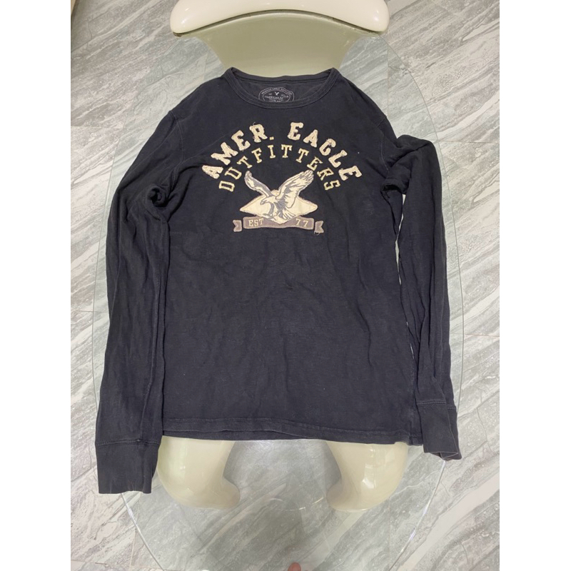 Men’s American Eagle Long Sleeve Stitched Shirt Size M Athletic Fit