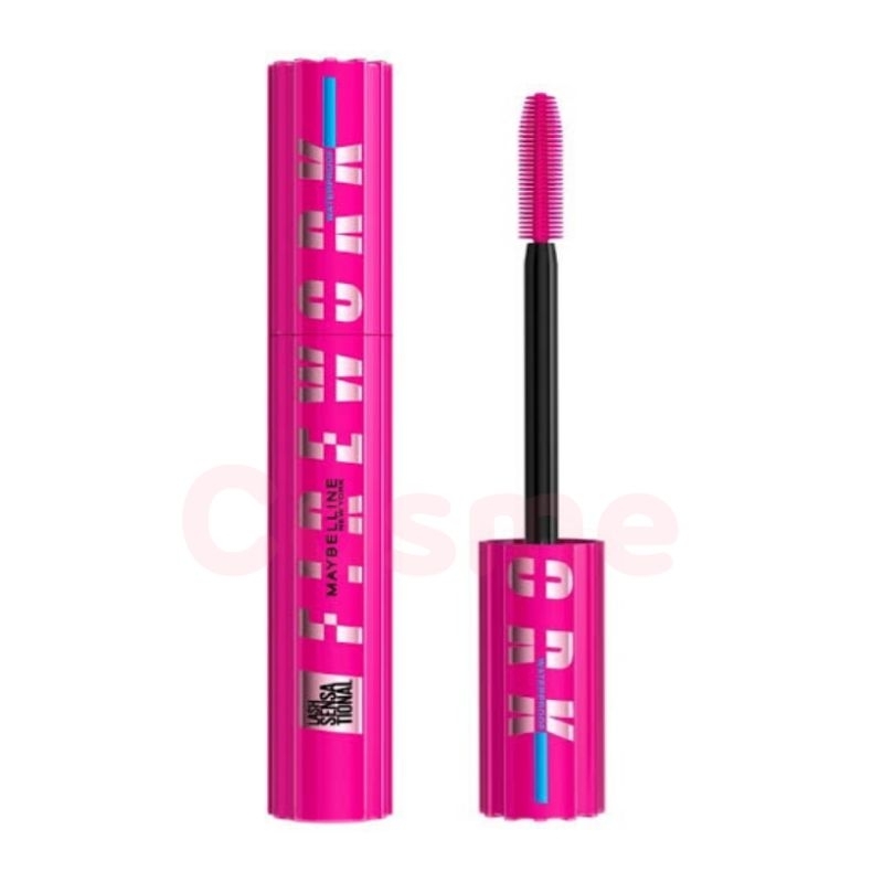 Maybelline Lash Sensational Firework Waterproof Mascara 8.75g. เมย์เบลลีน ไฟร์เวิร์ค มาสคาร่า สีดำ