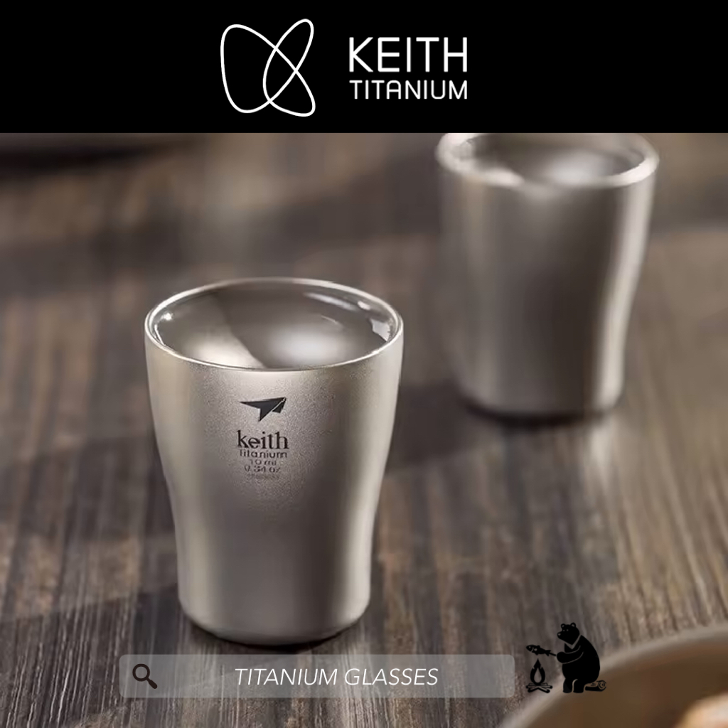แก้ว น้ำดื่ม ไทเทเนียม Titanium glasses - Keith Titanium