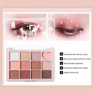 C.260.อายแชโดว์12สี LAMEILA พาเลทอายแชโดว์ 5265 กันน้ำ Palette ที่ทาตา