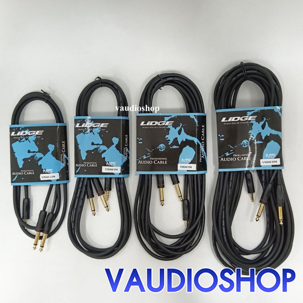 สาย TRST+Phone2P ยาว 1.5 / 3 / 5 / 10 เมตร LIDGE YM-360 สำหรับมิกเซอร์ สายสัญญาณ สายมิกซ์ ลิดจ์ YM360
