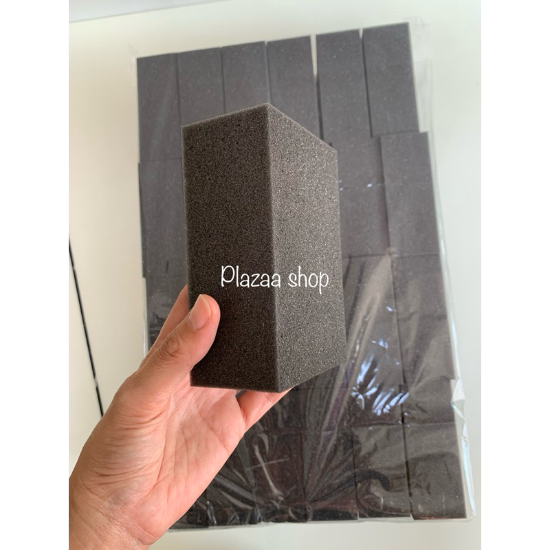 ฟองน้ำสีดำ ฟองน้ำแว๊กซ์เงา ขนาด 2 นิ้ว บรรจุ 100 ชิ้น/แพ็ค เกรด A เนื้อแน่นเป็นพิเศษ ส่งไว