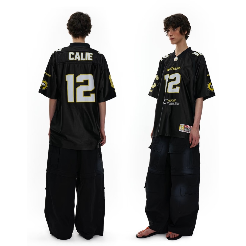 CLIFF เสื้อยืดแขนสั้น คอวี พิมพ์ลายแฟชั่น เสื้อกีฬา แบบหลวมลำลอง - รูปที่ 6