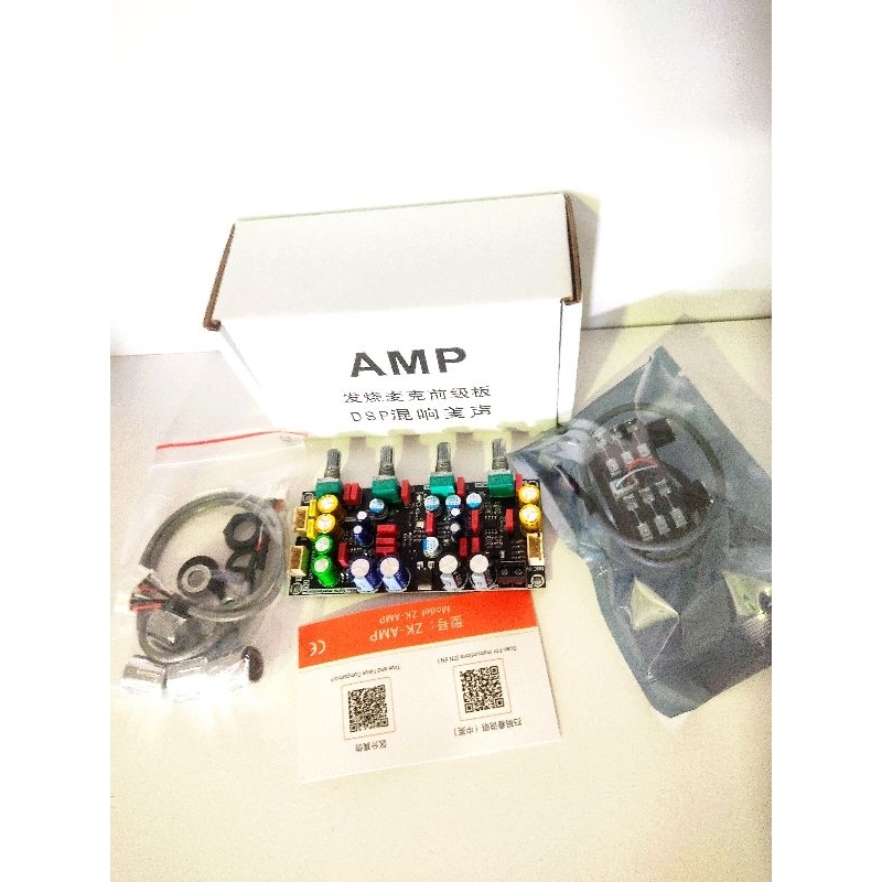 ZK AMP 2G แอมป์จิ๋วคาราโอเกะ ปรีไมค์แอมจิ๋ว ปรีไมค์คาราโอเกะ คาราโอเกะ บอร์ดก้อง ไมค์โครโฟน ร้องเพลง