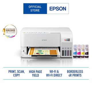 Epson EcoTank L3556 Ink Tank Printer มัลติฟังก์ชัน 3 in 1  (Print/Copy/Scan/WiFi/WiFi-Direct)