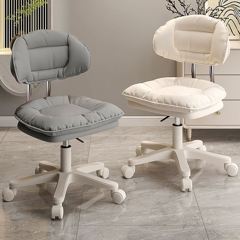 เก้าอี้แต่งหน้าห้องนอน | เก้าอี้หมุนปรับสูงต่ำได้ | เก้าอี้คอมพิวเตอร์/นักเรียน | มีพนักหลังและสามารถหมุนได้อย่างคล่องแค