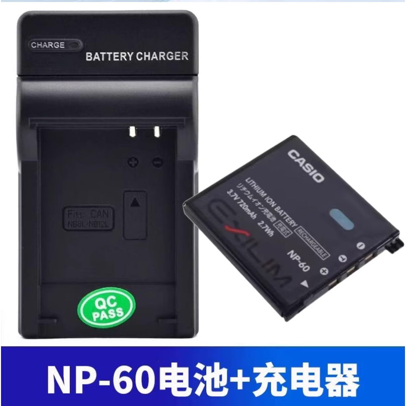ต้นฉบับ Casio NP-60 ผลิตในประเทศแบตเตอรี่ใหม่ EX-S10 S12 Z9 Z20 Z29 Z80 Z85 Z90 + เครื่องชาร์จ