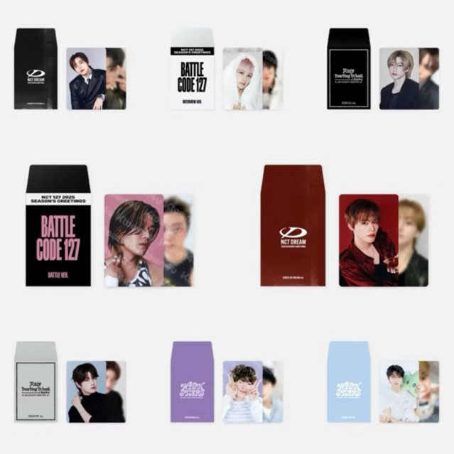 (พร้อมส่ง)RANDOM TRADING CARD SET - NCT SEASON’S GREETING 2025 [NCT DREAM / NCT 127]