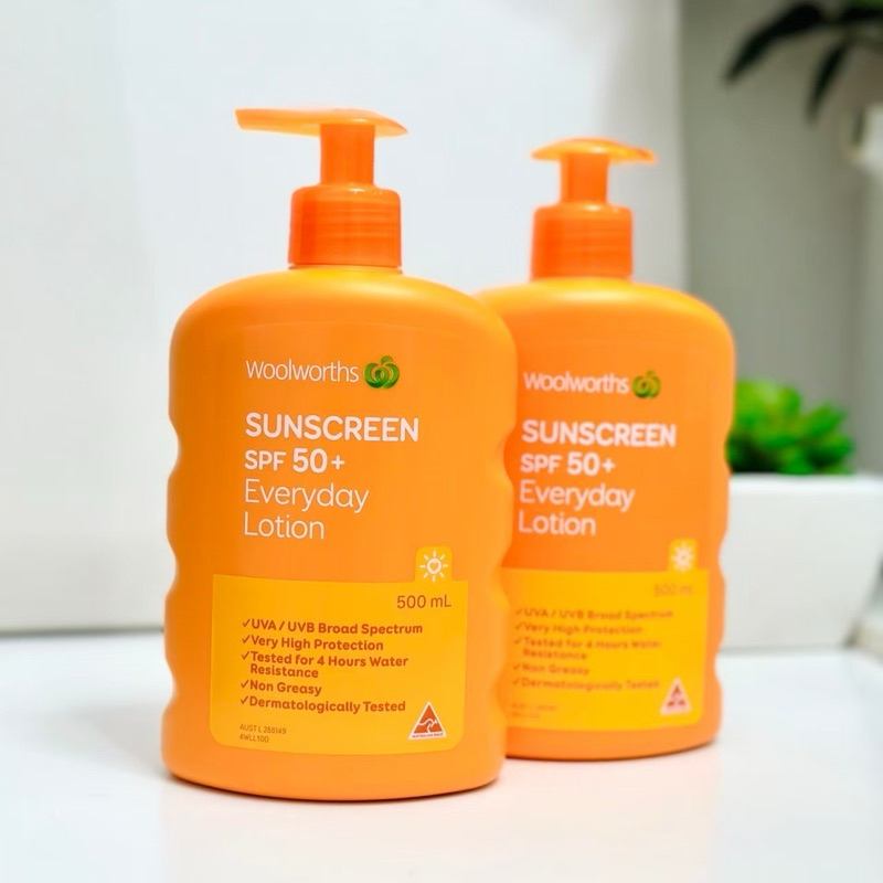 Woolworths Everyday Sunscreen SPF50+ ครีมกันแดดสำหรับผิวกาย จากออสเตรเลีย