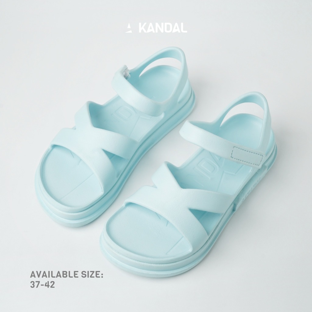 KANDAL KD0104 Akross - รองเท้าแตะรัดส้นผู้ชาย ผู้หญิง สีฟ้า Cotton Blue น้ำหนักเบา กันน้ำ แห้งไว EUR