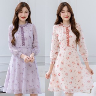 เดรสชีฟอง ลุคสวยหรู ดูดีมากๆ ลายผ้าสวยหวาน ดีเทล สวยลงตัวมาก…