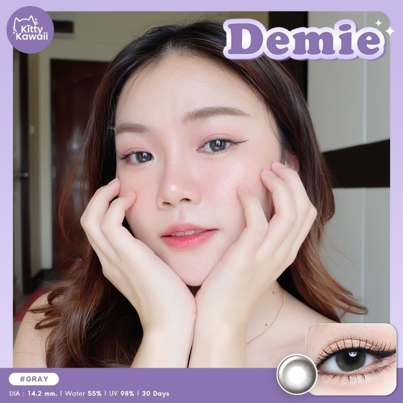 คอนเเทคเลนส์ kittykawaii demie gray คิตตี้คาวาอิ