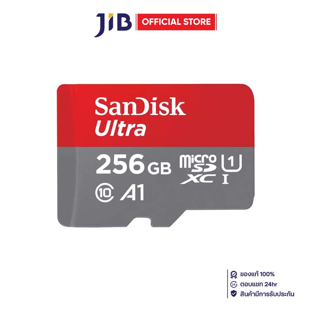 SANDISK  256 GB MICRO SD CARD (ไมโครเอสดีการ์ด) ULTRA MICROSDXC UHS-I CARD (SDSQUAC-256G-GN6MN)