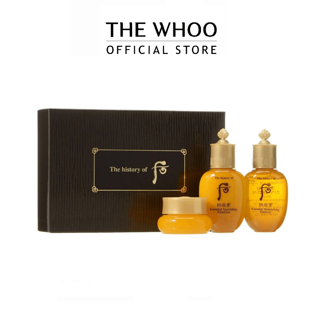 [Travel Set] THE WHOO GONGJINHYANG 3PCS SPECIAL GIFT SET ชุดบำรุงผิวสุดยอดเอสเซ้นส์ลดเลือนริ้วรอย