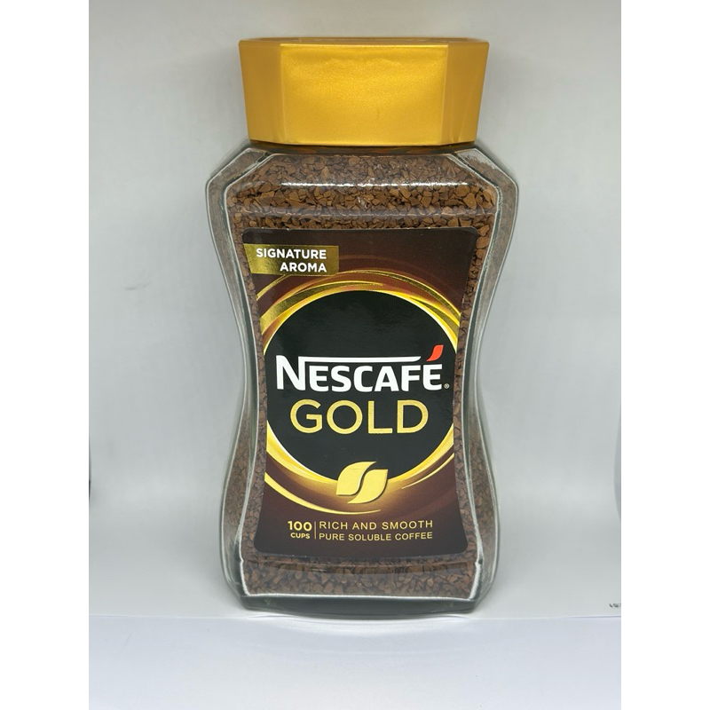 Nescafe  Gold  กาแฟปรุงสำเสร็จรูป ชนิดฟรีซดราย ขนาด200 กรัม (สินค้าแท้100%)