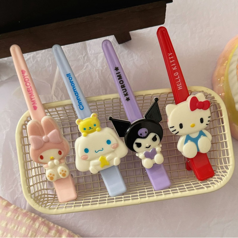 💕พร้อมส่งจากไทย💕A-06กิ๊บปากเป็ดซาริโอ(sario )1ชิ้น ขนาด12cm. กิ๊บติดผมการ์ตูนติดด้านข้างสไตล์เกาหลี