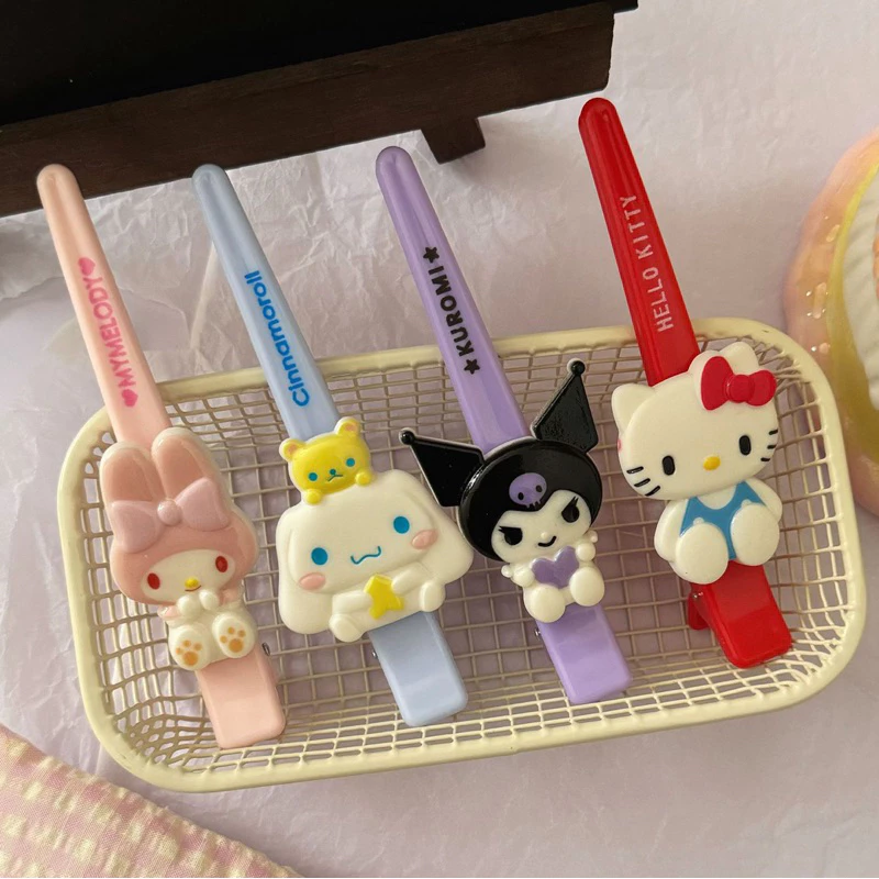 💕พร้อมส่งจากไทย💕A-06กิ๊บปากเป็ดซาริโอ(sario )1ชิ้น ขนาด12cm. กิ๊บติดผมการ์ตูนติดด้านข้างสไตล์เกาหลี