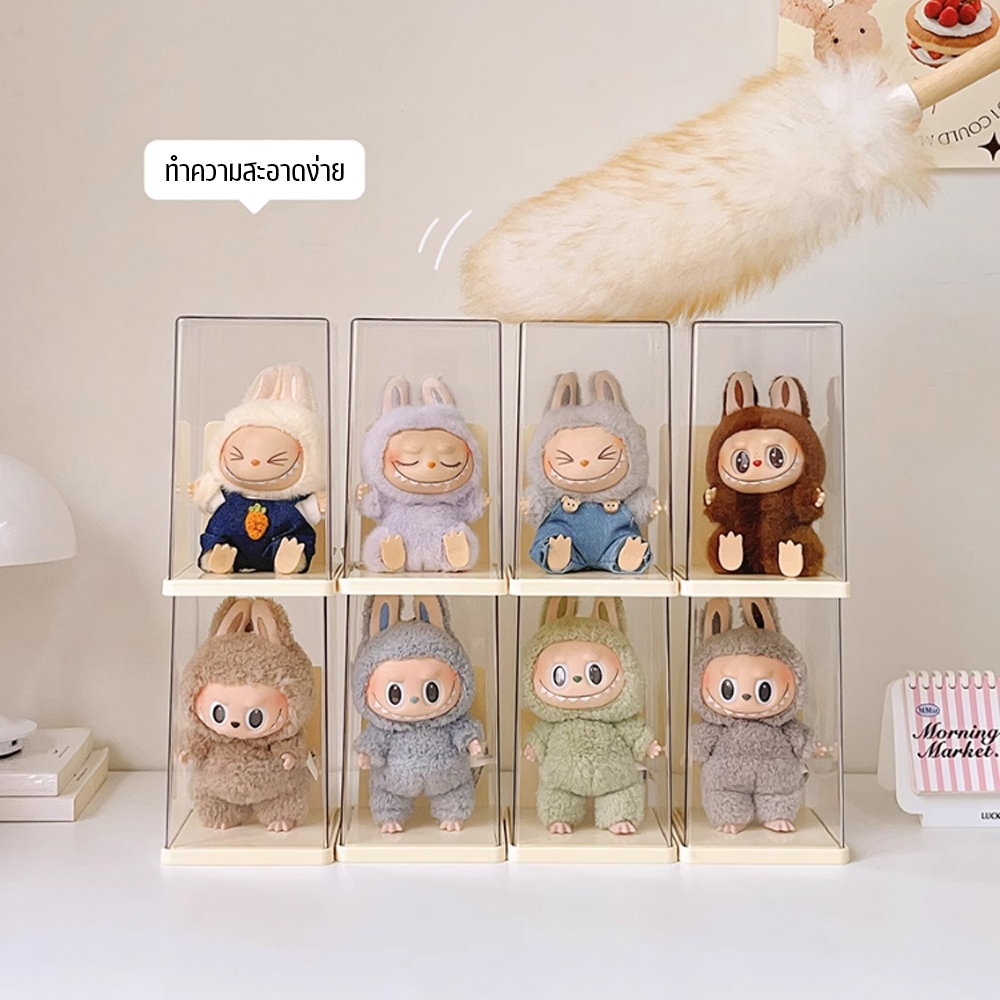 กล่องใส่โมเดล ตู้โชว์ตุ๊กตา กล่องใส่ art toy พลาสติกอย่างดี วัสดุอะคริลิก ตุ๊กตาของสะสม ความโปร่งใสสูง - รูปที่ 5