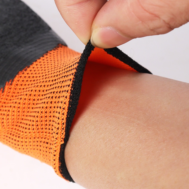 MUSCLE COW 6คู่ ถุงมือนิรภัย กันบาด กันหนาม กันลื่น ทุกสีพร้อมส่ง ถุงมือเคลือบยาง - รูปที่ 4