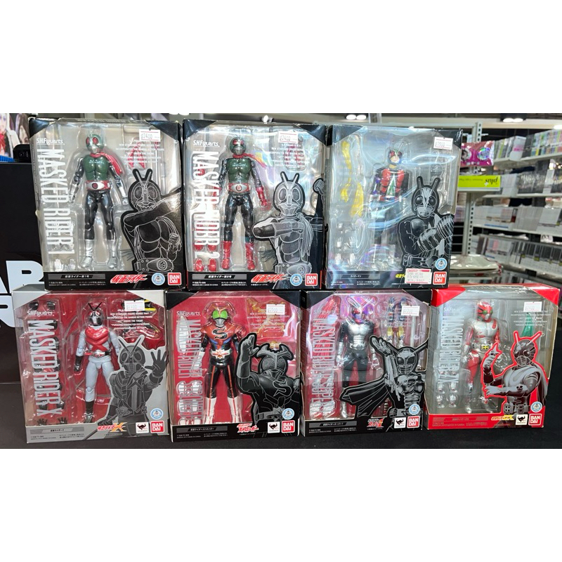 (พร้อมส่ง) s.h.figuarts masked rider Version 1.0 / V1,V2,Rider Man, X Rider, Stronger,Super one . ZX