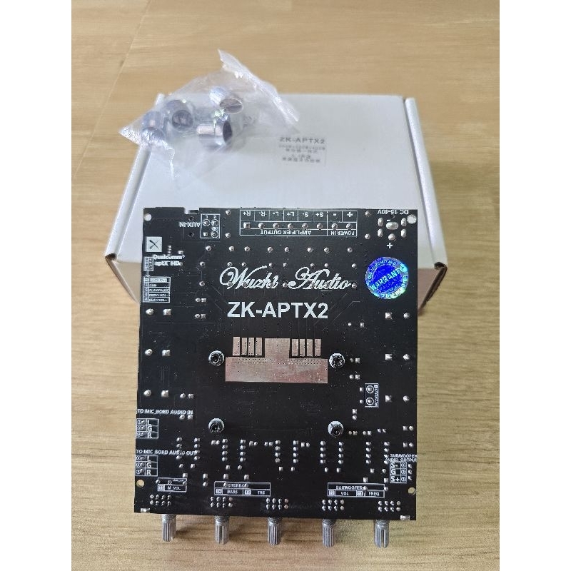 แอมป์จิ๋ว zk aptx2 แท้ TPA3221 200W*2+400W อุปกรณ์รับและขยายเสียง แอมป์จิ๋วaptx2