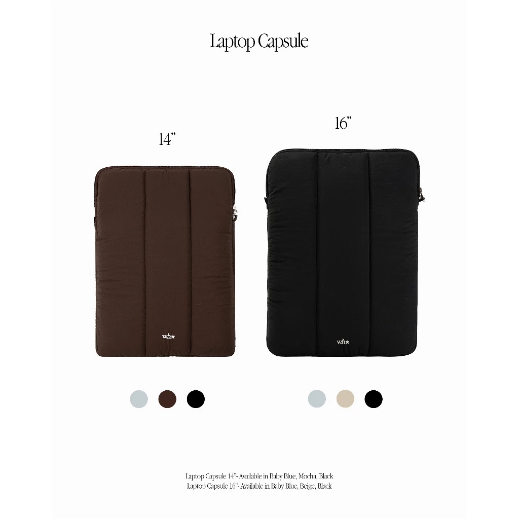 WHISPERWHITE - Laptop Capsule กระเป๋าใส่แล็ปท็อป มีไซส์ 14 และ 16 นิ้ว