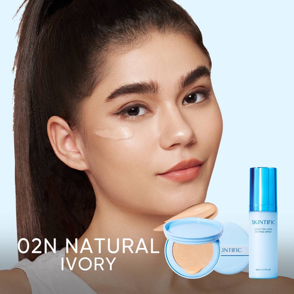 SKINTIFIC 2pcs Matte Cushion  REFILL Setting Spray เซ็ตติ้งสเปรย์ สเปรย์ล็อคเมคอัพ - รูปที่ 3