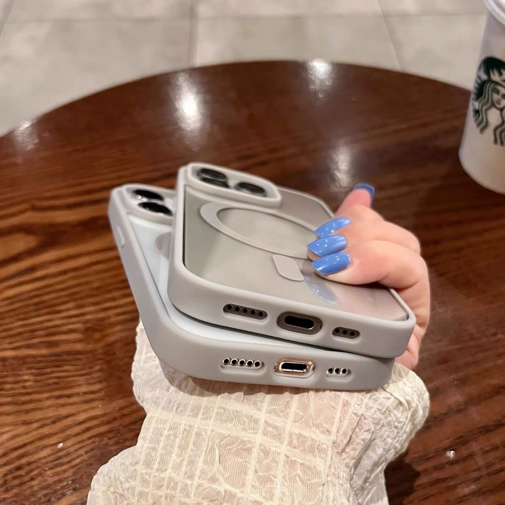 เคสชาร์จได้ขอบสี  พร้อมส่ง รุ่น   i11 11promax i12 12 promax 13 13promax 14plus i14 promax i16 promax 16plus - รูปที่ 7