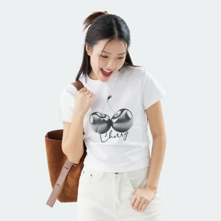 MEET ME - Top 0025 | ลาย CHERRY SILVER เสื้อครอป