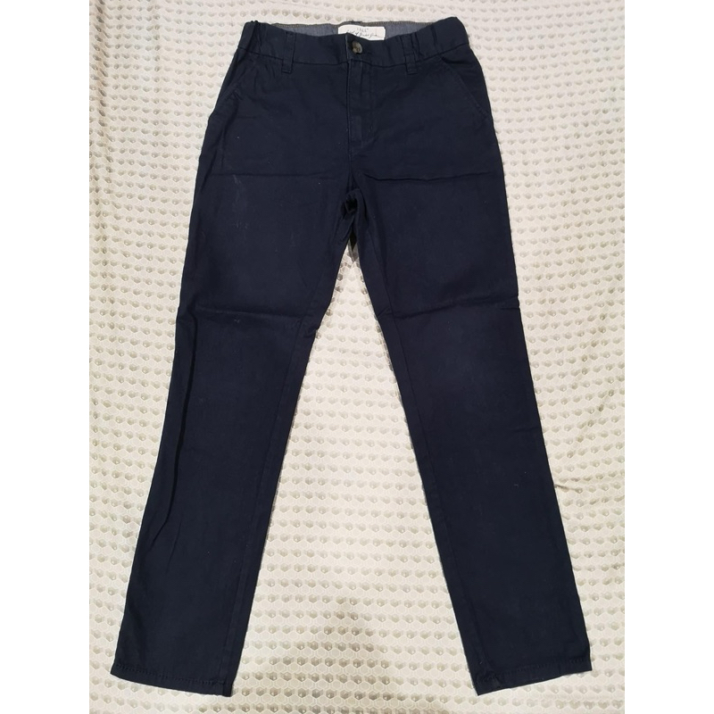 H&M กางเกงขายาวเด็กชาย เอวปรับได้ ไซส์128 US 7-8y (ส่งต่อของลูกชาย แบรนด์แท้ ซื้อมือ1มาทั้งหมดค่ะ)
