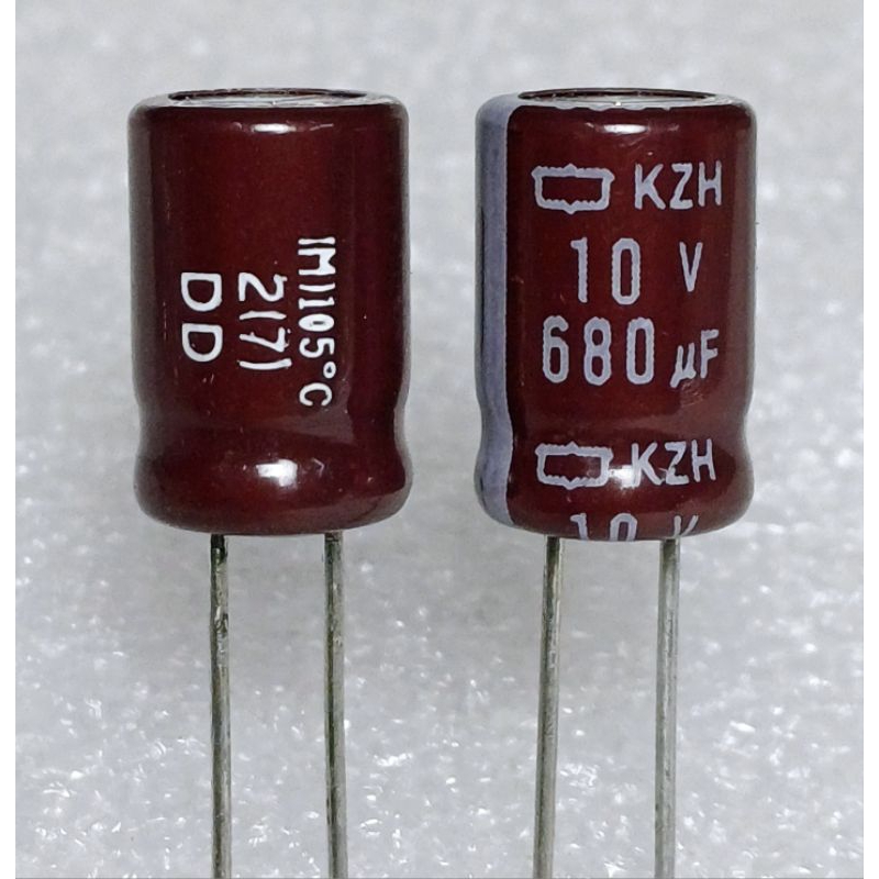 Nippon Chemi-Con KZH 680uf 10v capacitor ตัวเก็บประจุ คาปาซิเตอร์ 
