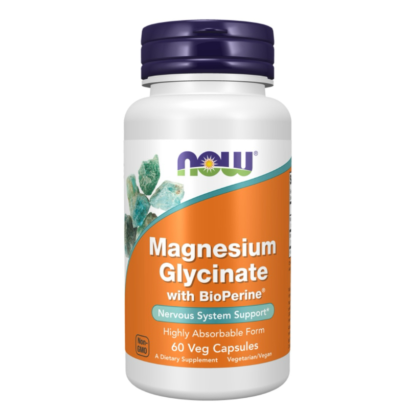 Exp 1/28  Now foods magnesium glycinate with bioperine 60 veg capsules